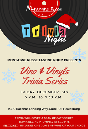 Vino & Vinyls Trivia Night - December 13